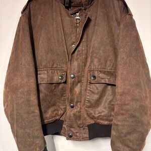 Barbour Weather Worked Fly Field Jacket Waxable Waterproof & Breathable Workwear